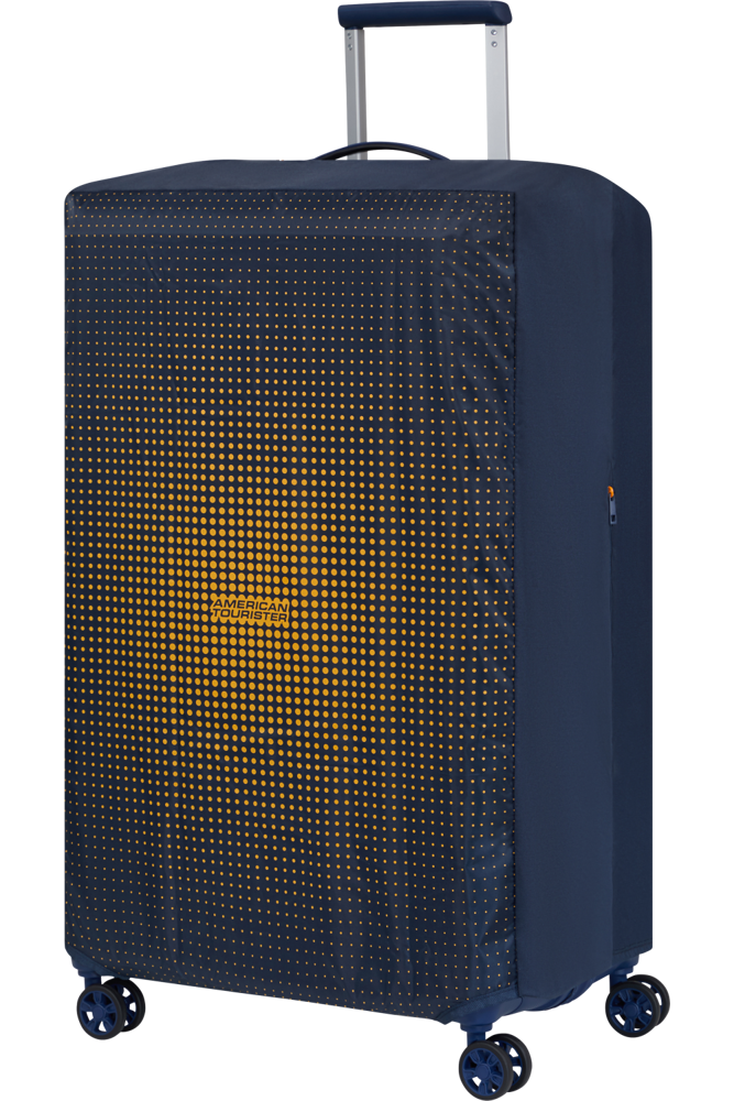 American Tourister Ta Foldable Luggage Cover L - Navy/Orange