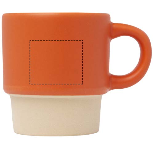Olympia 130 ml stapelbare expressokop met kleibodem