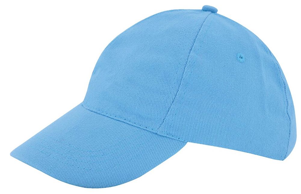 Nilton's Kinder Brushed Promo Cap, 260 g/m² - Lichtblauw (PMS 292c) / Lichtblauw