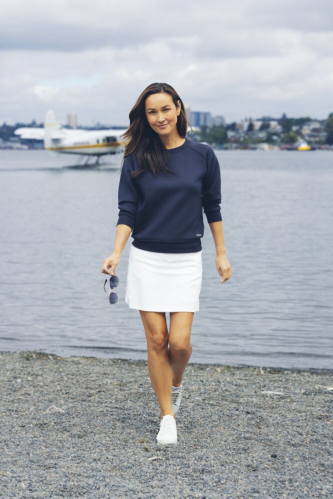 Cutter & Buck - Pemberton Crewneck Dames Dark Navy XS