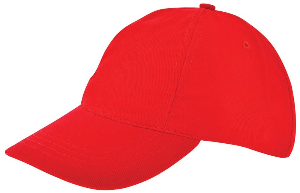 Nilton's Kinder Brushed Promo Cap, 260 g/m² - Rood (PMS 199c) / Rood