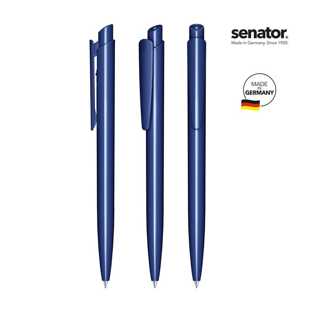 senator® Dart Polished  retractable pen - blauw 2757