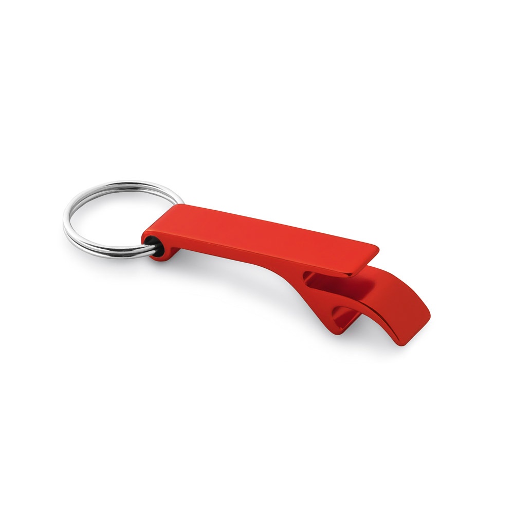 BAITT. Aluminium sleutelhanger met capsule-opener - Rood