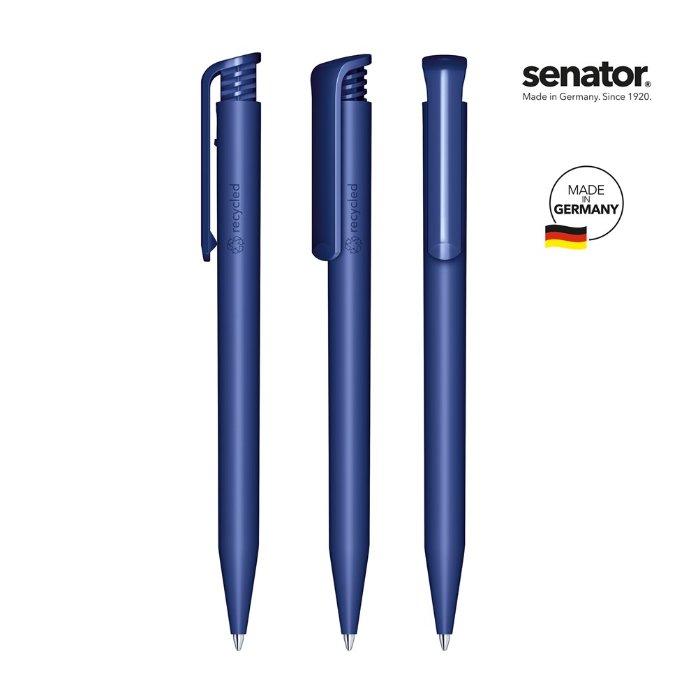 senator® Super Hit Mat Recyceld balpen - blauw 2757