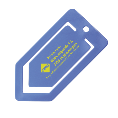 Papierclip pijl - donkerblauw