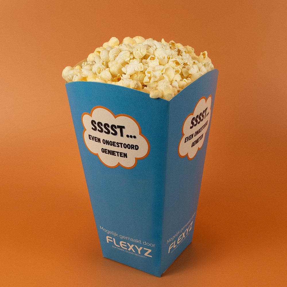 Popcornbekers maat L