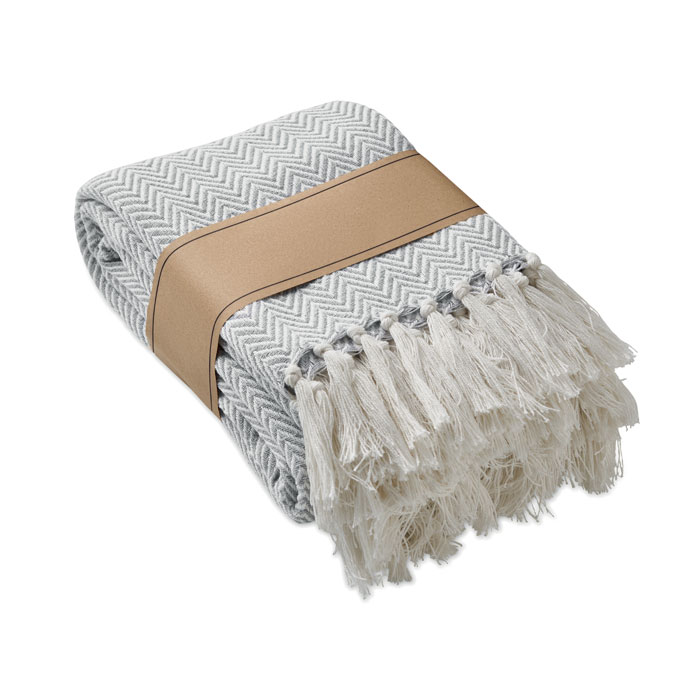 AMMOS - Gerecycled polykatoenen deken - Beige