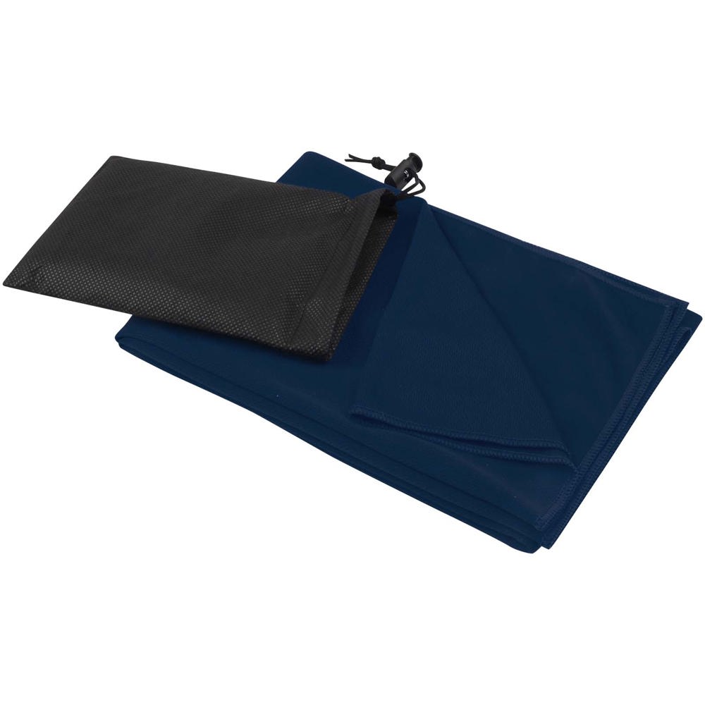 Lucas RPET sporthanddoek 50 x 100 cm - Marineblauw