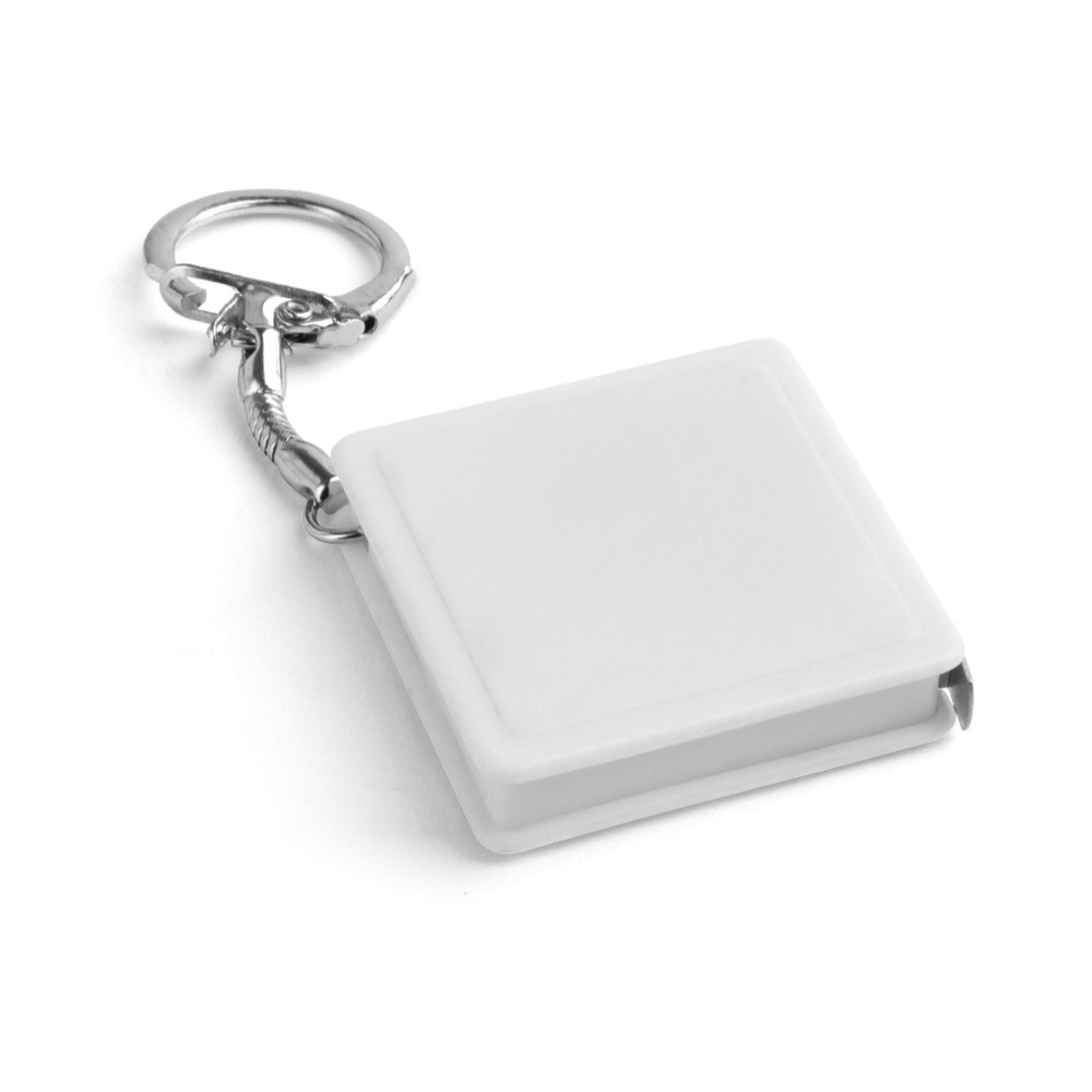 ASHLEY. sleutelhanger met rolmaat - Wit