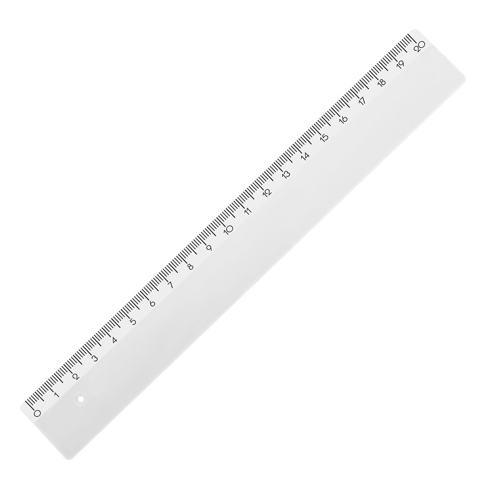 Liniaal 20 cm - Wit