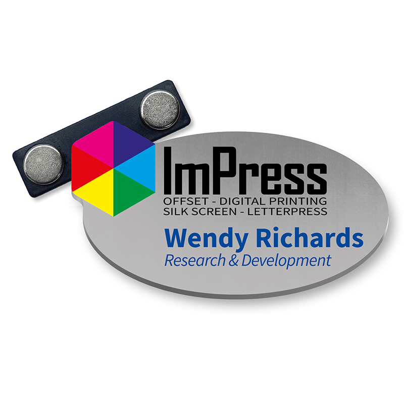 Custommade Naambadge Kunststof