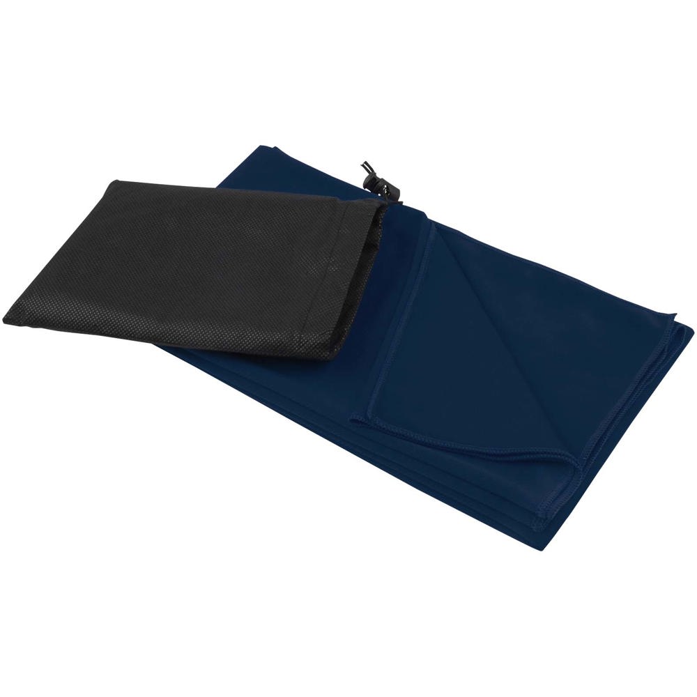 Lucas RPET sporthanddoek 70 x 140 cm - Marineblauw