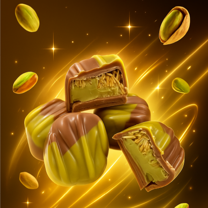 VIP doosje met 4 Sinterklaas DUBAI bonbons