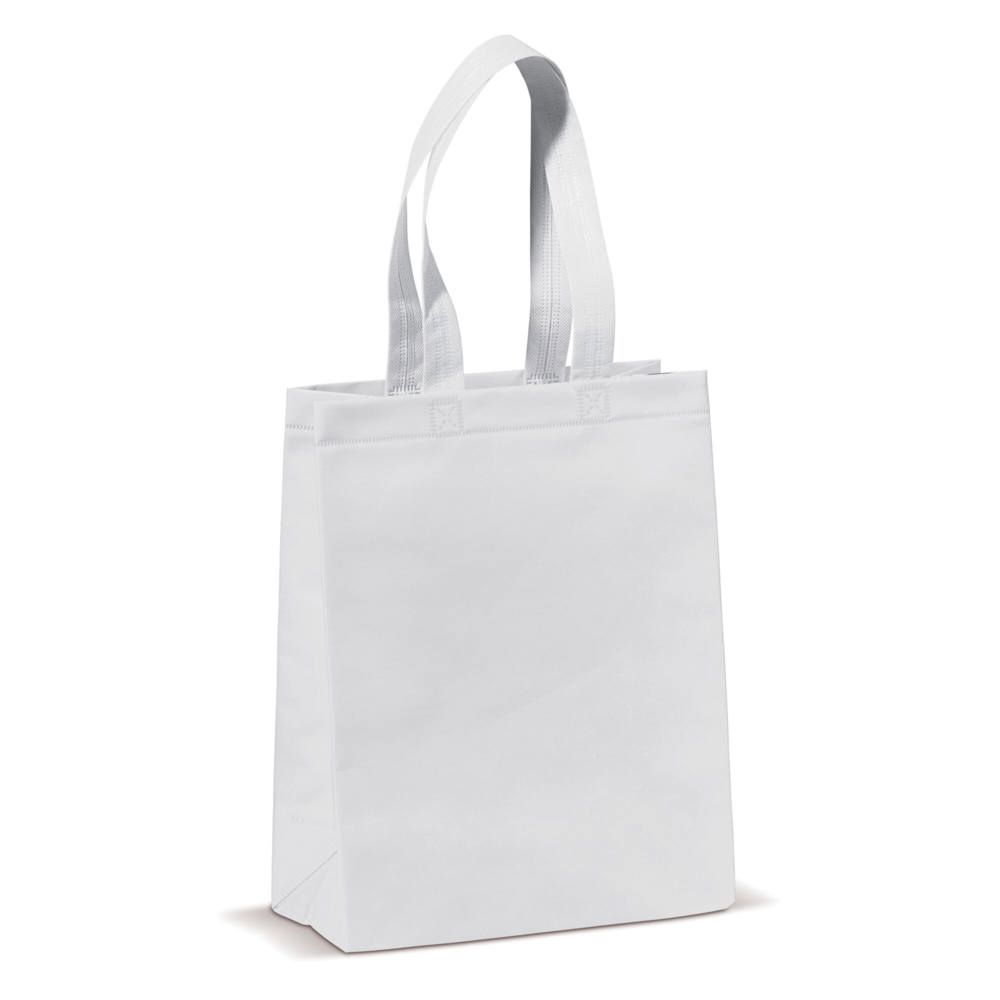 Draagtas gelamineerd non-woven klein 105g/m² - Wit