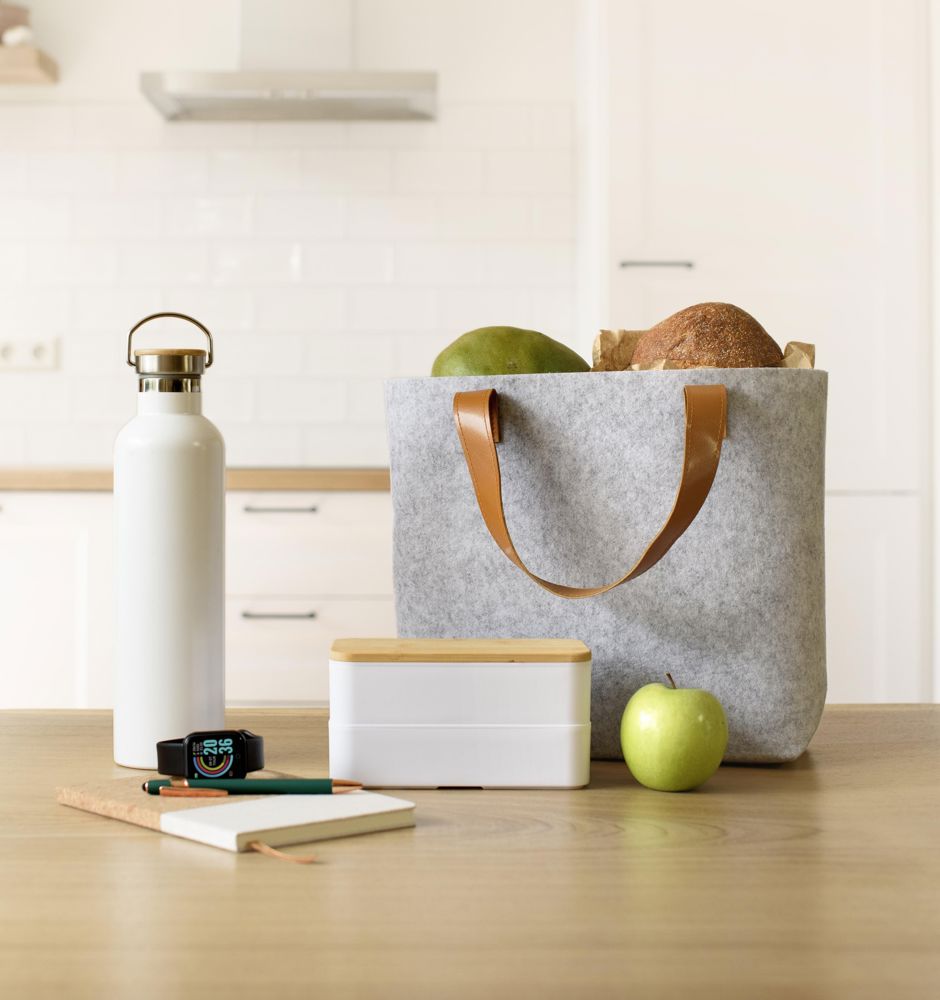 Boodschappentas Hunter | Gerecycled vilt | Lange hengsels