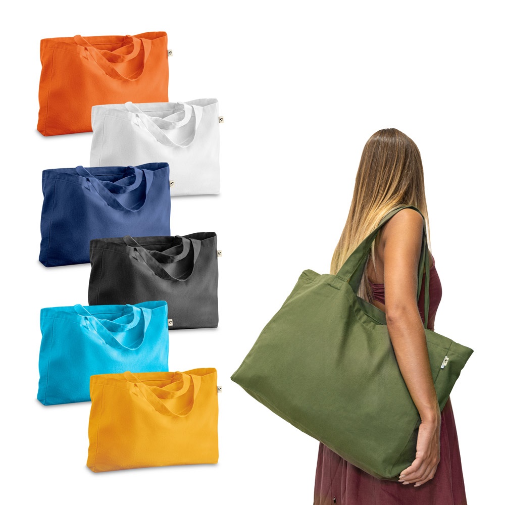 CAMDEN. Katoenen (50%), gerecycleerd katoenen (30%) en polyester (20% rPET) tas (280 g/m²)