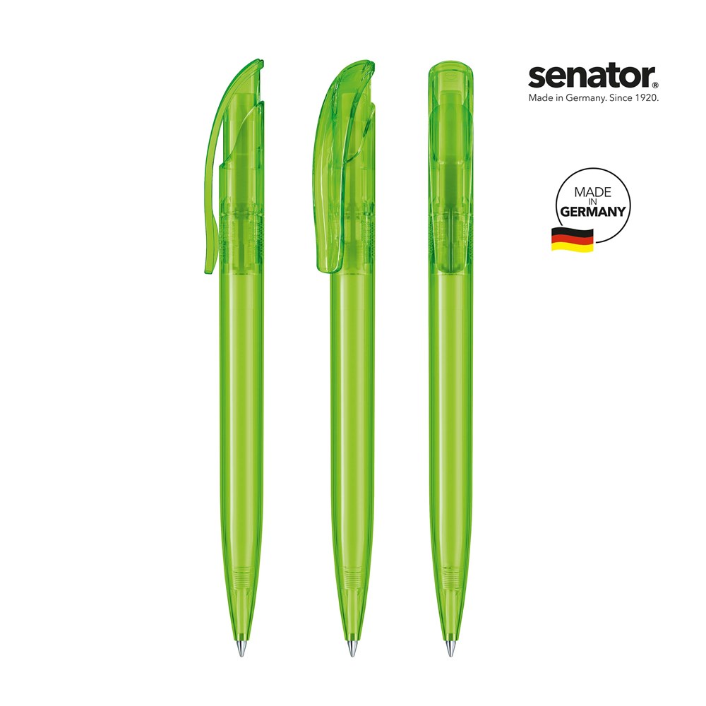 senator® Challenger Clear  retractable pen - groen 376