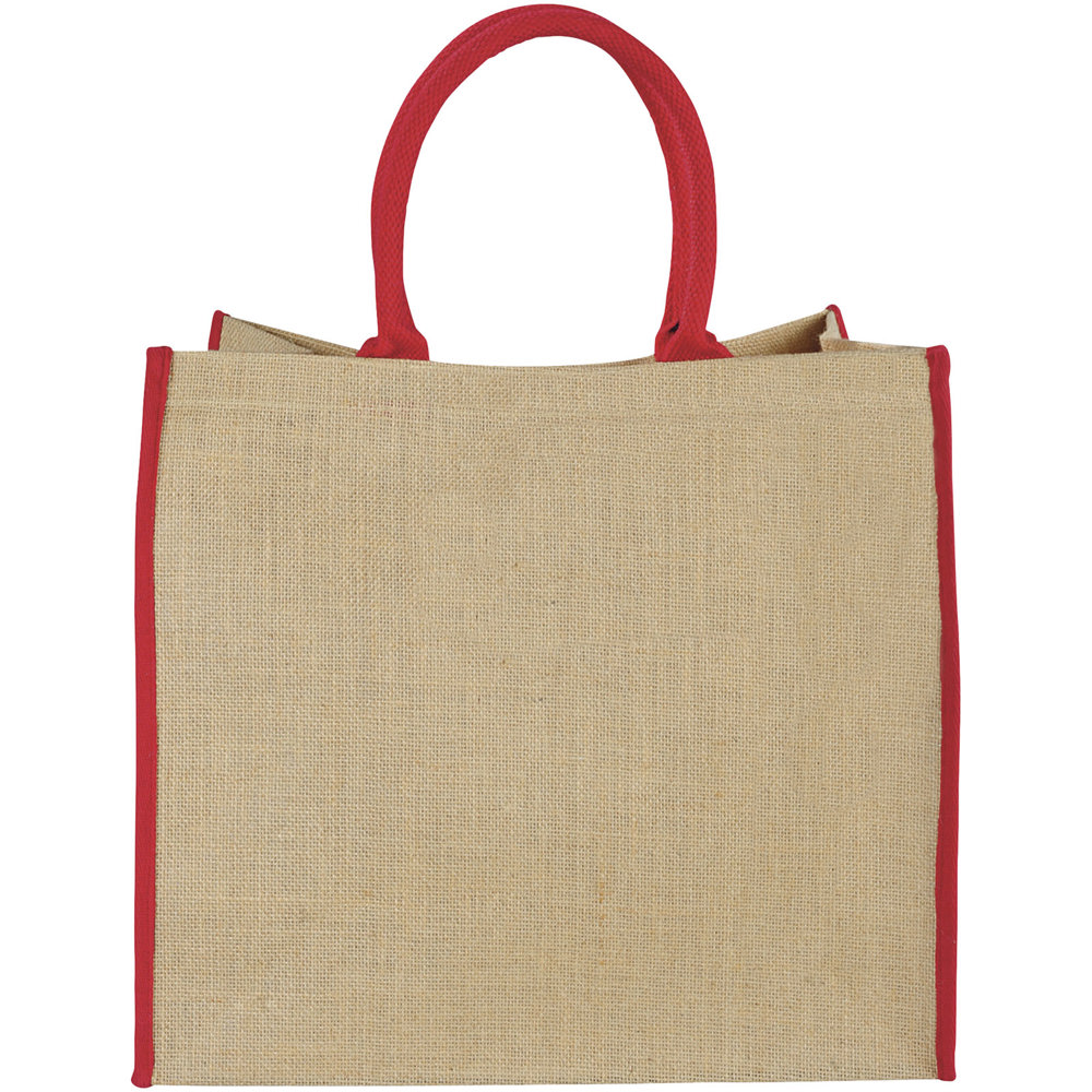 Harry jute draagtas met gekleurde accenten 25L