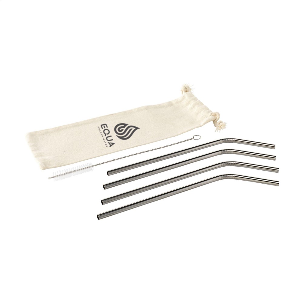 Reusable 4 pieces Straw Set RVS rietjes