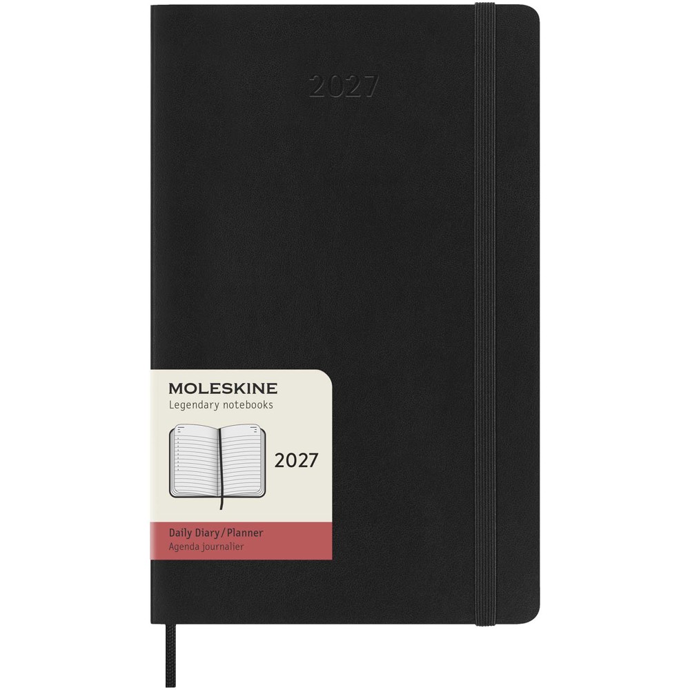 Moleskine dag-agenda voor 12 maanden met zachte kaft