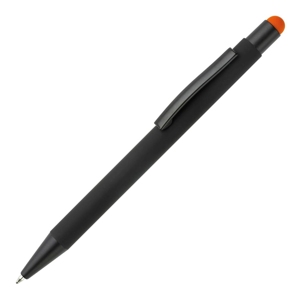 Balpen New York stylus metaal - Zwart / Oranje