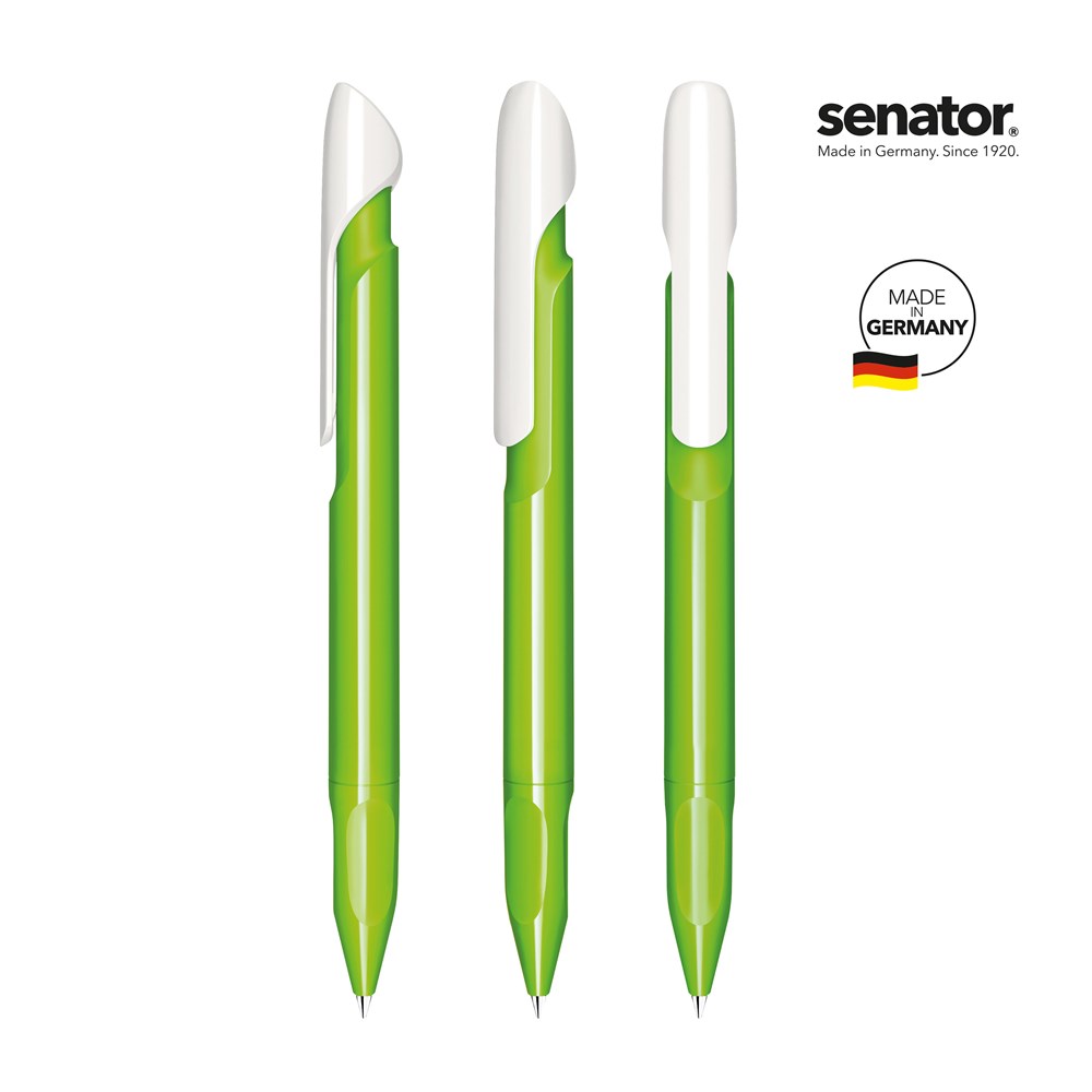 senator® Evoxx Duo Polished Recycled retractable pen - lime green