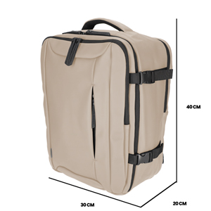 NORLÄNDER Dull PU Underseater Rugtas Taupe