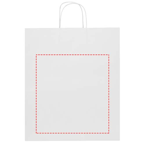 Kraft papieren tas 80–90 g/m² met gedraaide handvatten – 32 x 17 x 39 cm