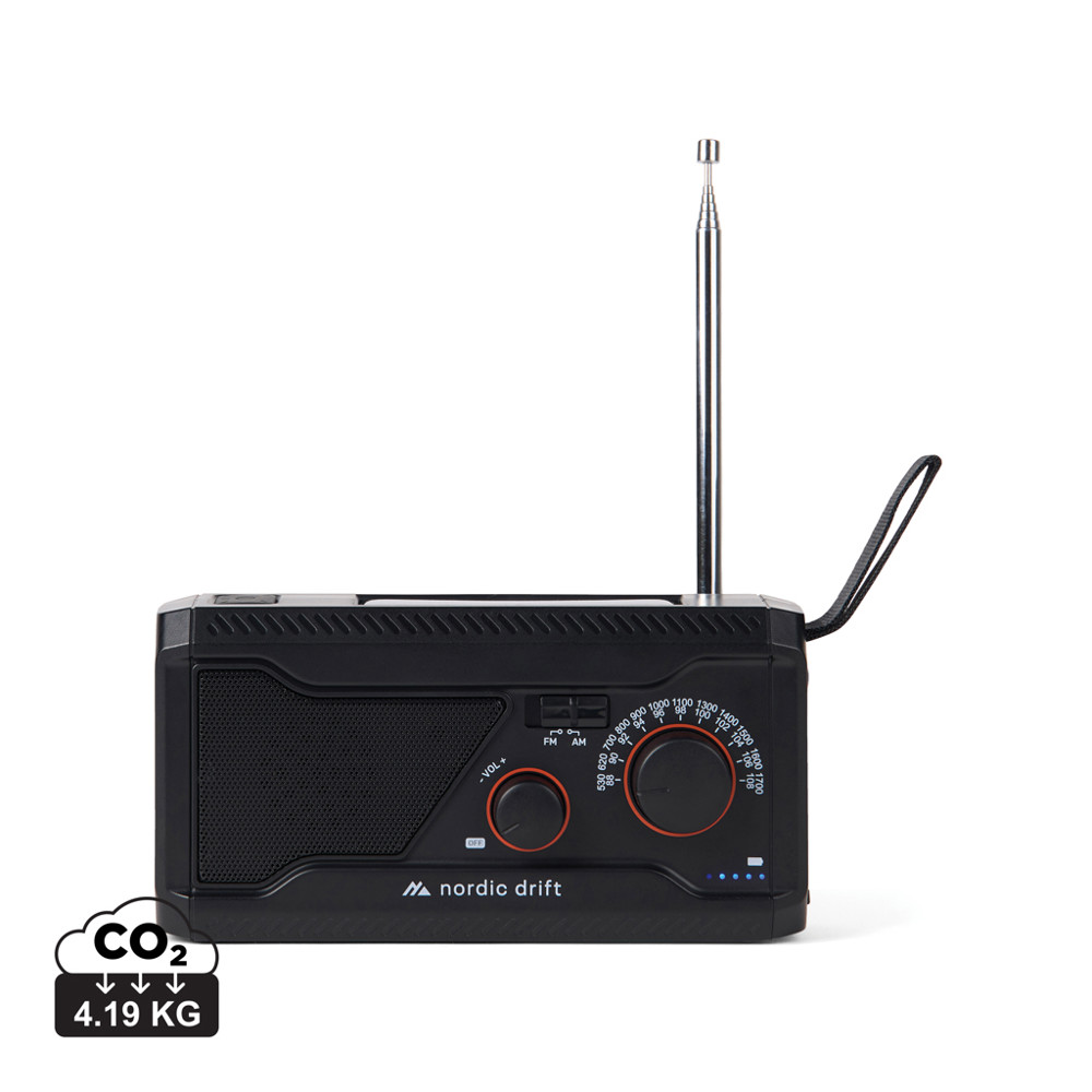 Nordic Drift Titan IPX4 multifunctionele noodradio 4000mAh