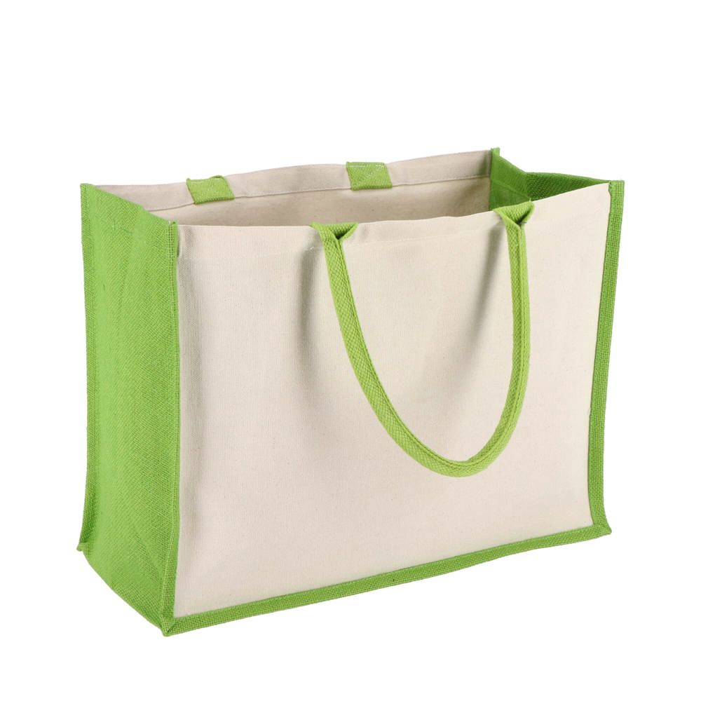 Jute-Katoen Tote OEKO-TEX® 42.5 x 19 x 32cm 320g/m²