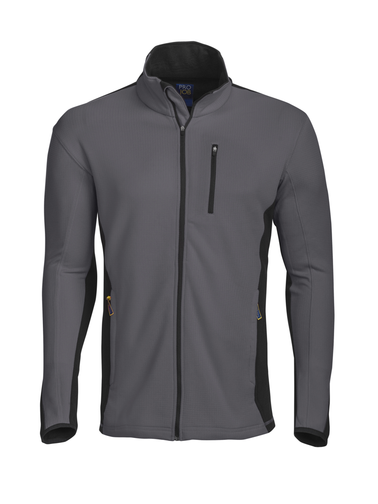 3307 SWEATER MET LANGE RITS - Grijs