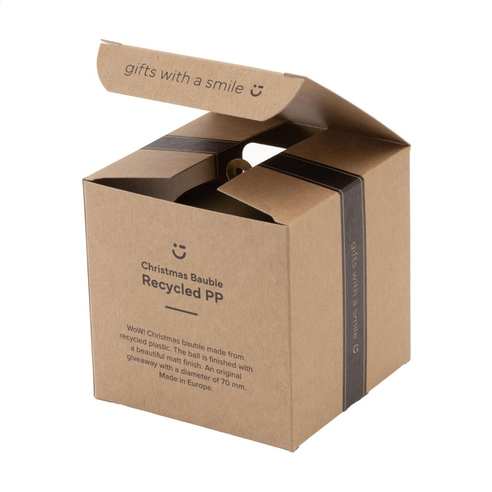Kerstbal Ø 7cm Recycled PP Box - Made in Europe