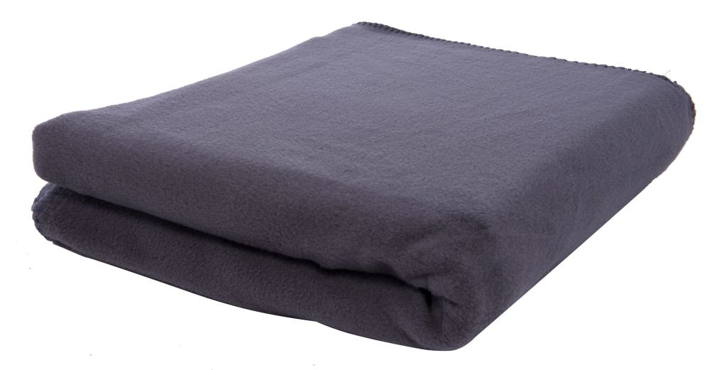 Fleeceplaid 150x120 cm, 250 gr/m² - Donkergrijs (PMS Cool Gray 11c) / Donkergrijs