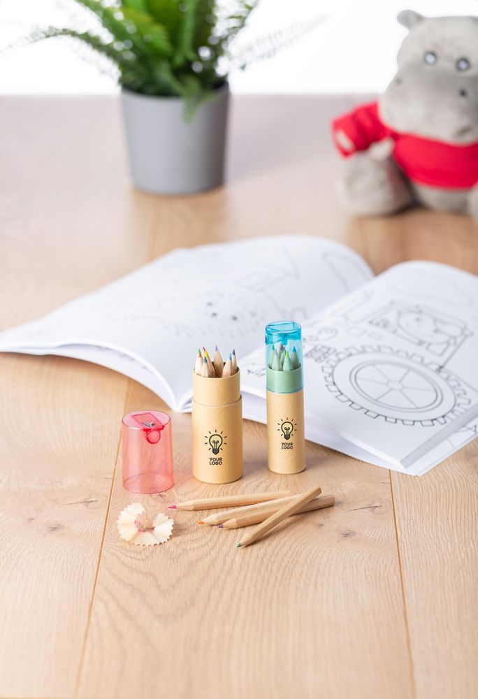 Kleurpotloden set Libbie | Gerecycled karton | 6 stuks