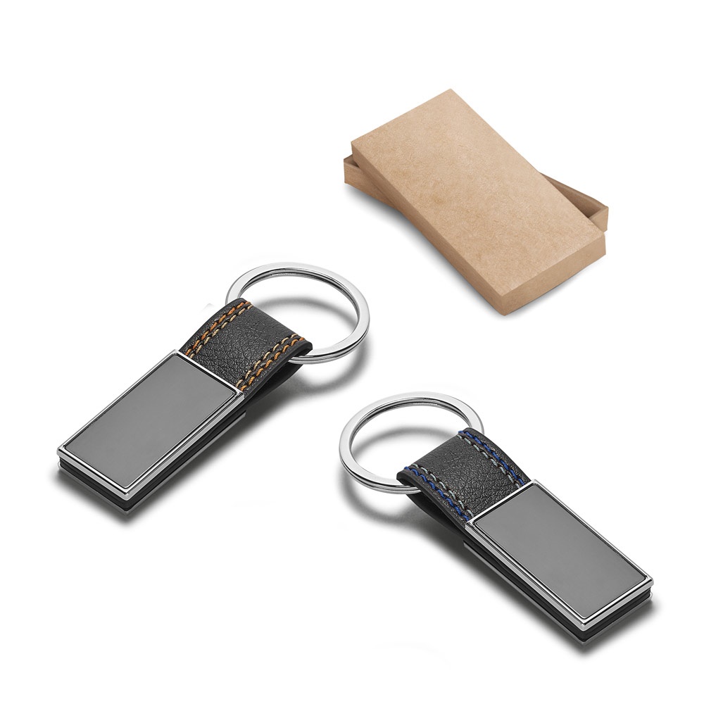 BALE. Sleutelhanger in metaal en PU
