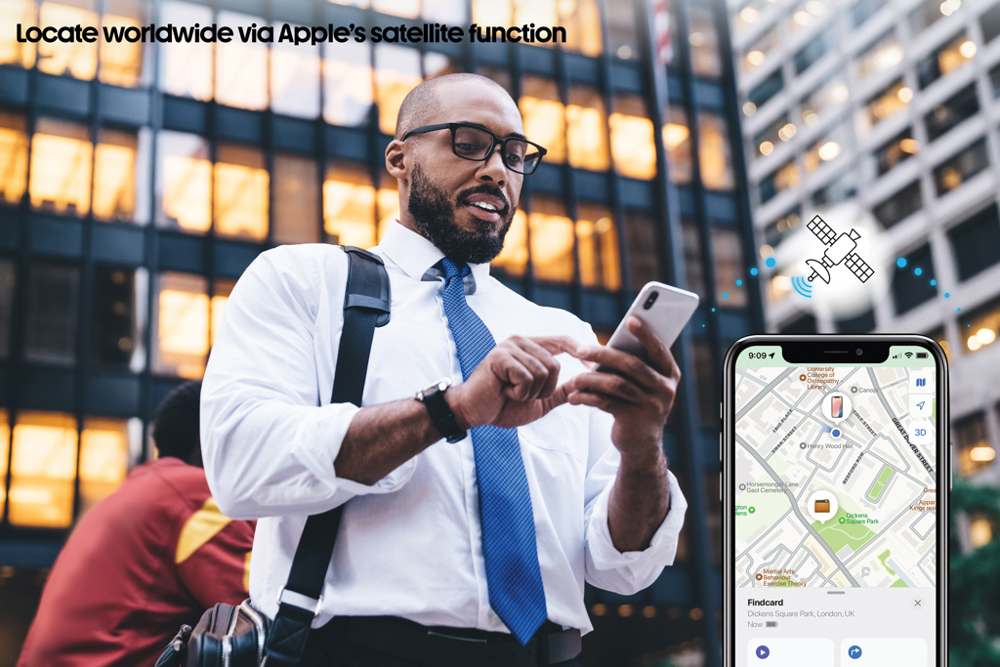 Findcard RCS rplastic kaart met wereldwijd lokaliseren