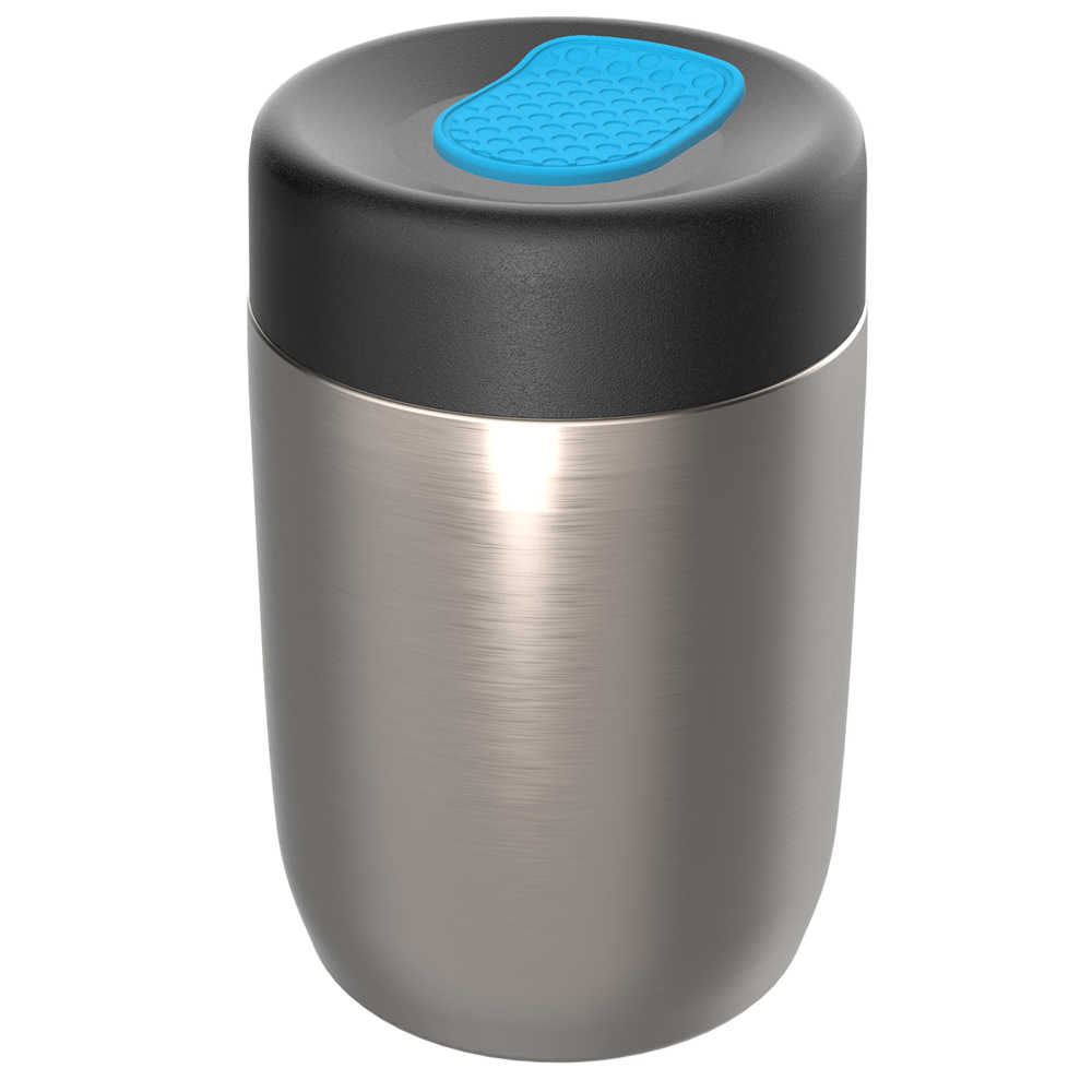 Thermo lunchpot RE98-myNIZZA - zwart, zilver, cyaan