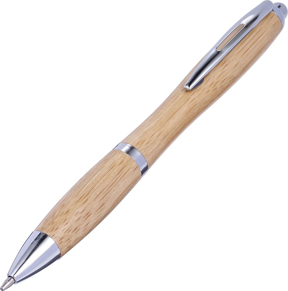Balpen Carson | Bamboe | Zilverdetails