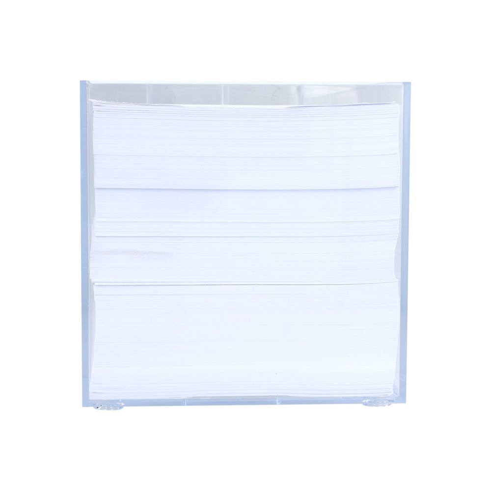 Papierkubus de luxe wit papier 10x10x10cm