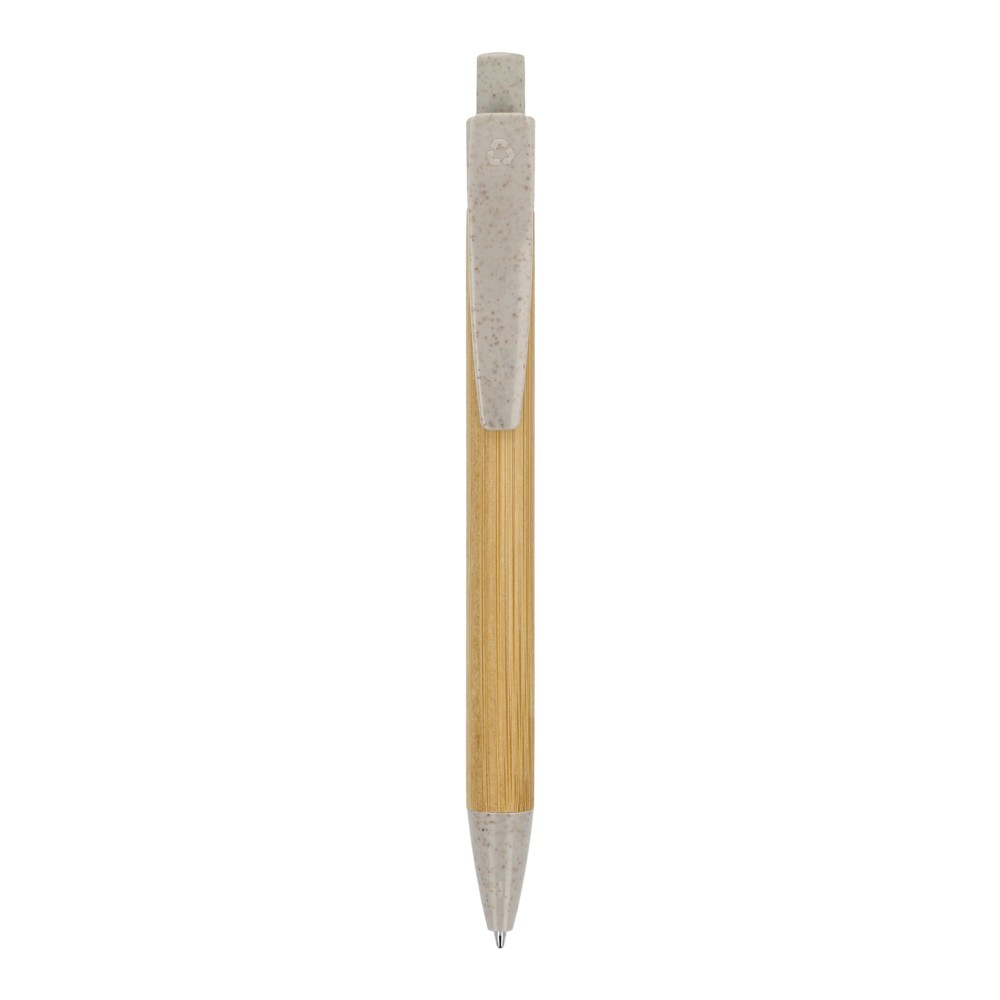 Ball pen bamboe met tarwestro