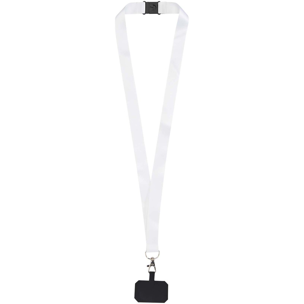 Addie sublimatie lanyard met telefoonhouder en veiligheidssluiting