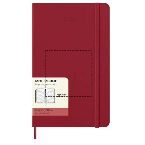 Moleskine dag-agenda voor 12 maanden met harde kaft