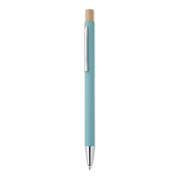 BERGAMO - Gerecyclede aluminium balpen - Babyblauw