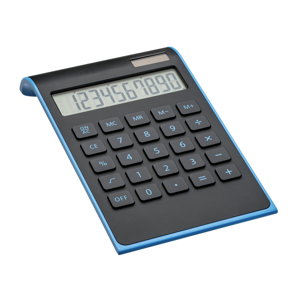 Solarcalculator REEVES-VALINDA - lichtblauw, zwart / zwart / lichtblauw