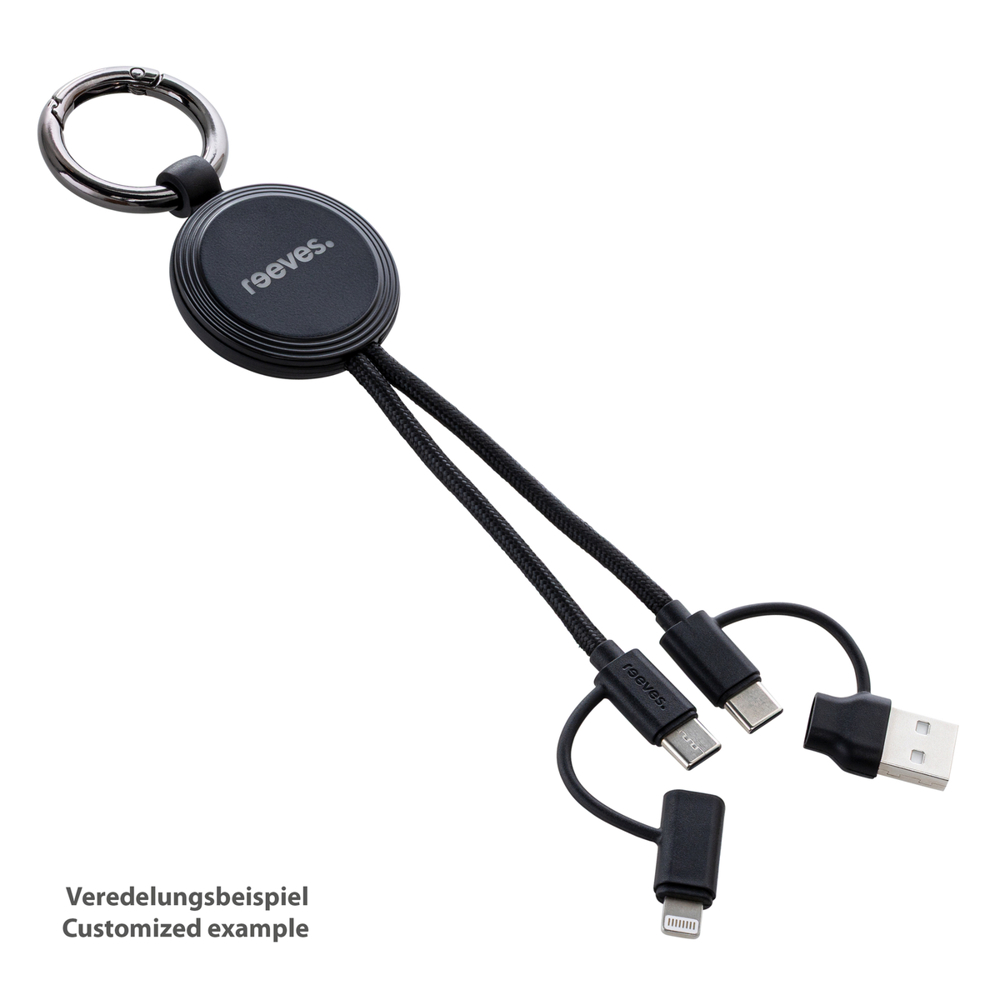 4-in-1 oplaadkabel met licht REEVES-CONVERTICS LIGHT UP