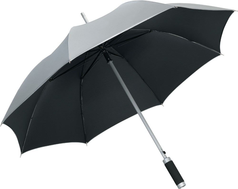 AC alu reguliere paraplu Windmatic - silver/black