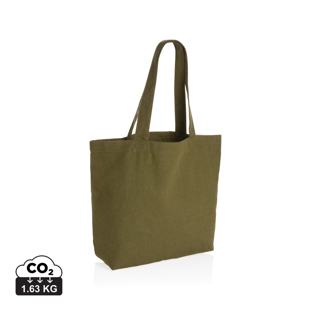 Impact Aware™ re-canvas shopper met vakje 240gsm ongeverfd