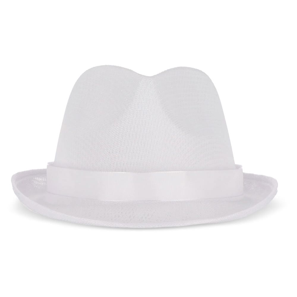 Polyester hoed met band