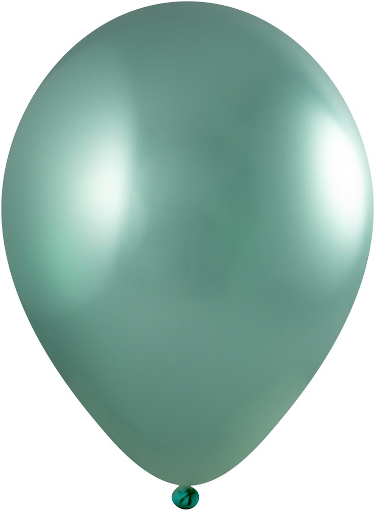 Ballonnen bedrukt Qualityprint Ø 35 cm / omvang 90-100 cm / 12 inch - Groen Chroom (4760)