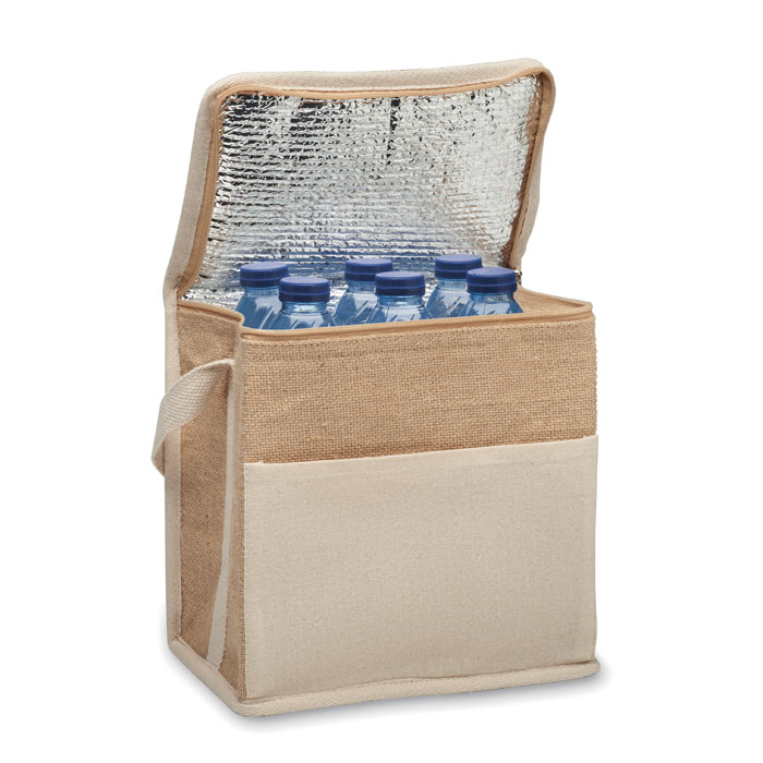 LONA - Jute en canvas koeltas 3L
